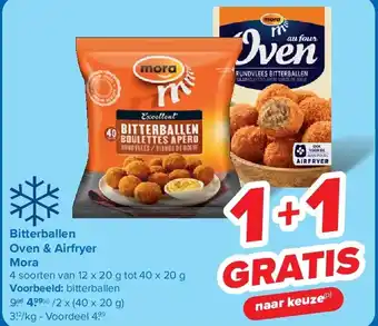 Carrefour Bitterballen Oven & Airfryer Mora aanbieding