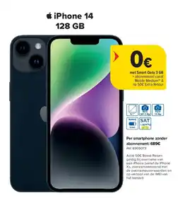 Carrefour iPhone 14 128 GB aanbieding