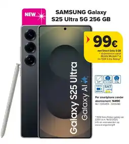 Carrefour SAMSUNG Galaxy S25 Ultra 5G 256 GB aanbieding