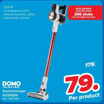 Carrefour Steelstofzuiger DO242SV aanbieding