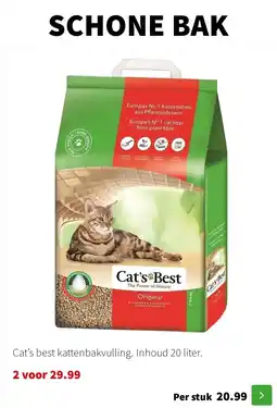 Intratuin Cat's best kattenbakvulling aanbieding