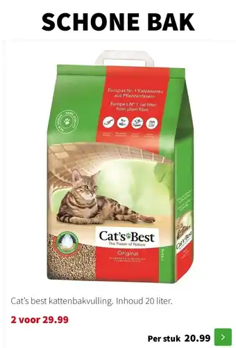 Intratuin Cat's best kattenbakvulling aanbieding