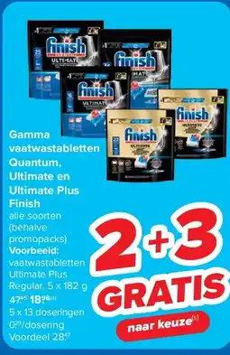 Carrefour Gamma vaatwastabletten Quantum, Ultimate en Ultimate Plus Finish aanbieding