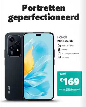 Base HONOR 200 Lite 5G aanbieding