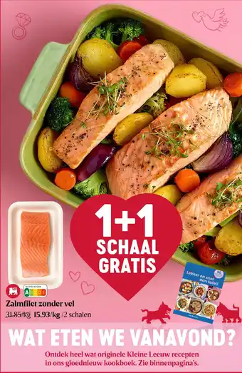 Delhaize Zalmfilet zonder vel aanbieding