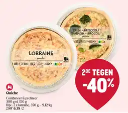 Delhaize Quiche aanbieding