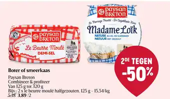 Delhaize Boter of smeerkaas aanbieding