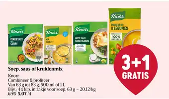 Delhaize Soep, saus of kruidenmix aanbieding