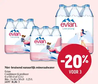 Delhaize Niet-bruisend natuurlijk mineraalwater aanbieding