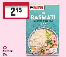 Delhaize Basmatirijst aanbieding