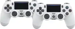 Coolblue Sony PlayStation 4 Manette DualShock Sans Fil V2 4 Blanc Lot de 2 aanbieding