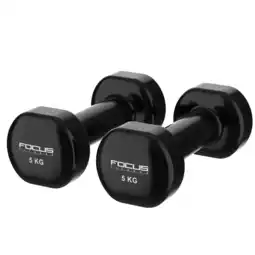 Decathlon Vinyl Dumbbells - 2 x 5 kg aanbieding