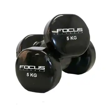 Decathlon Vinyl Dumbbells - 2 x 5 kg aanbieding