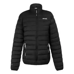 Decathlon Dames Hillpack II geïsoleerde gewatteerde jas (Zwart) aanbieding