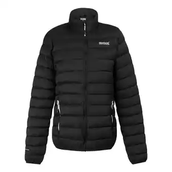 Decathlon Dames Hillpack II geïsoleerde gewatteerde jas (Zwart) aanbieding