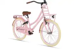 Decathlon Cortego Transporter Meisjesfiets 22 inch - Roze - Kinderfiets - Transportfiets aanbieding