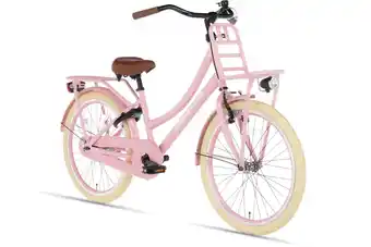 Decathlon Cortego Transporter Meisjesfiets 22 inch - Roze - Kinderfiets - Transportfiets aanbieding