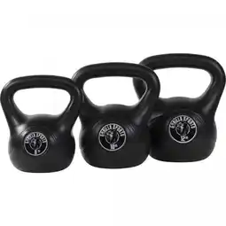 Decathlon Kettlebells - Kunststof - 8 kg, 10 kg & 12 kg - Set van 3 aanbieding