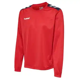 Decathlon rood hummel sweatshirt 100% polyester aanbieding