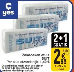 Cora Zakdoeken etuis SUIT aanbieding