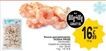 Cora Rauwe garnaalstaarten OCEAN PRIDE aanbieding