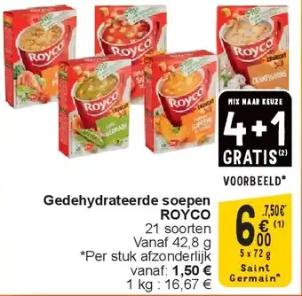 Cora Gedehydrateerde soepen ROYCO aanbieding