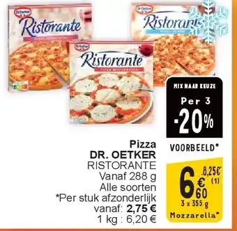 Cora Pizza DR. OETKER aanbieding