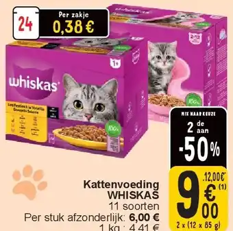 Cora Kattenvoeding WHISKAS aanbieding