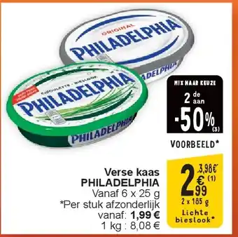 Cora Verse kaas PHILADELPHIA aanbieding