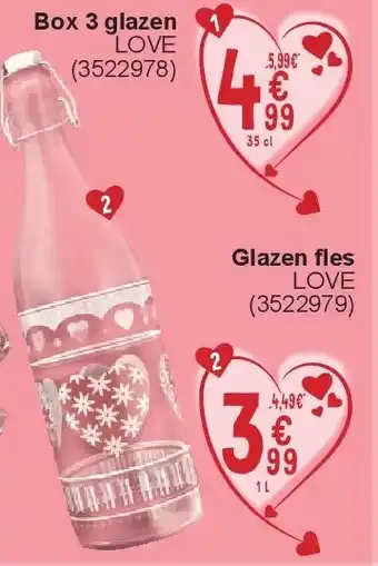 Cora Glazen fles aanbieding