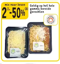 Cora Geldig op het hele gamma bereide gerechten aanbieding