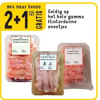 Cora Geldig op het hele gamma flinterdunne sneetjes aanbieding