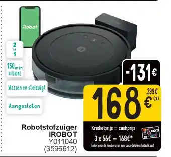 Cora Robotstofzuiger IROBOT aanbieding