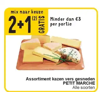 Cora Assortiment kazen vers gesneden PETIT MARCHE aanbieding