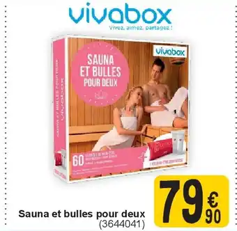 Cora Sauna et bulles pour deux aanbieding