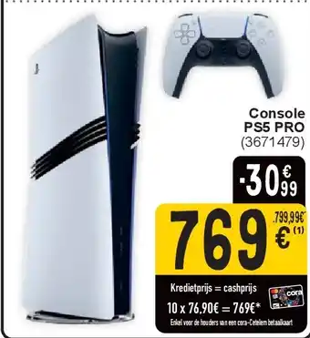 Cora Console PS5 PRO aanbieding