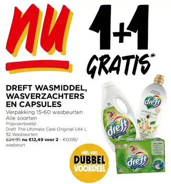 Jumbo DREFT WASMIDDEL, WASVERZACHTERS EN CAPSULES aanbieding