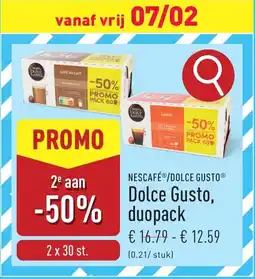 ALDI Dolce Gusto, duopack aanbieding