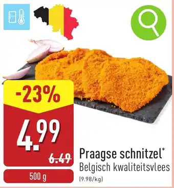 ALDI Praagse schnitzel aanbieding