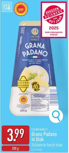 ALDI Grana Padano in blok aanbieding