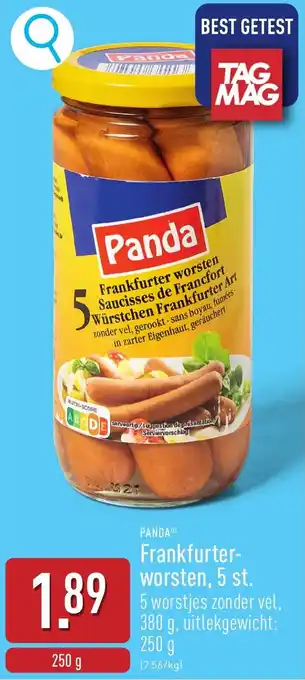 ALDI Frankfurter worsten aanbieding