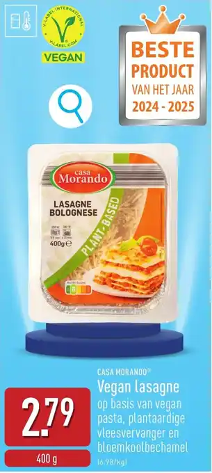 ALDI Vegan lasagne aanbieding