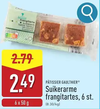 ALDI Suikerarme frangitartes aanbieding