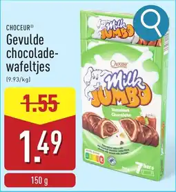 ALDI Gevulde chocolade wafeltjes aanbieding