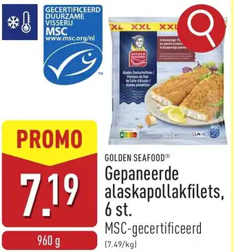 ALDI Gepaneerde alaskapollakfilets aanbieding