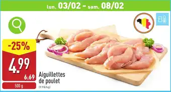 ALDI Aiguillettes de poulet aanbieding