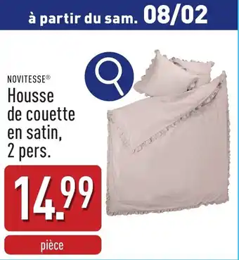 ALDI Housse de couette en satin aanbieding