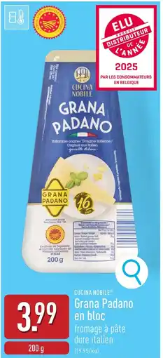 ALDI Grana Padano en bloc aanbieding