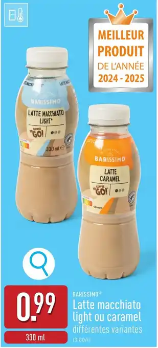 ALDI Latte macchiato light ou caramel aanbieding