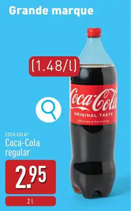 ALDI Grande marque Coca Cola regular aanbieding